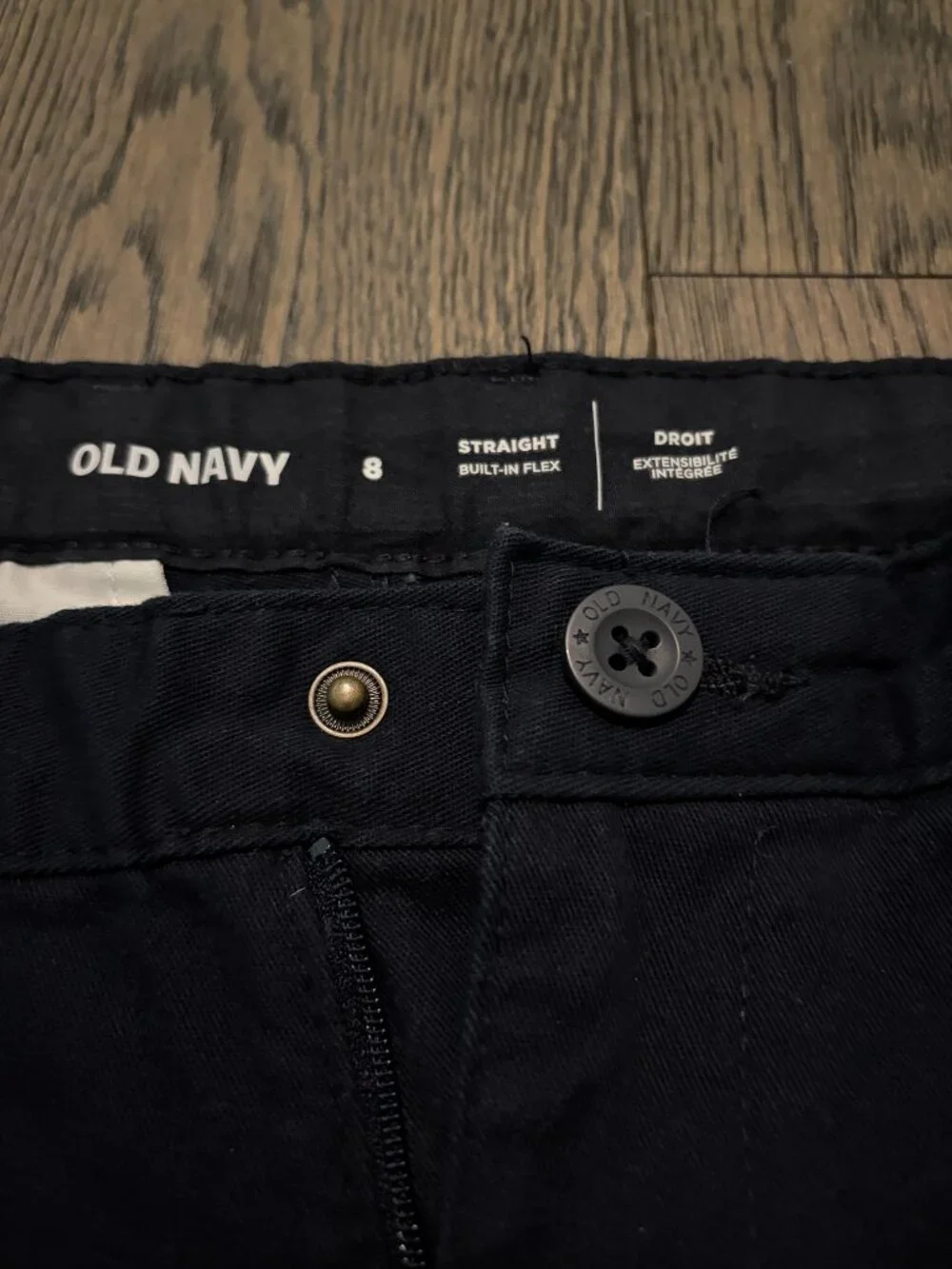 Old Navy Boys Grey Sweater Navy Trousers Preppy Uniform Essential Cotton Size 8